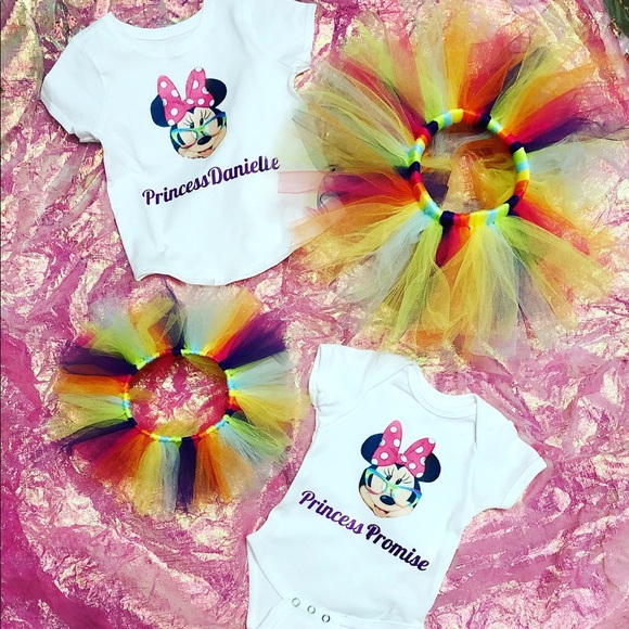 Custom Minnie Mouse shirt & “CandyLand” TuTu - Picture 1 of 1